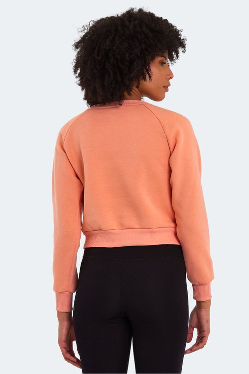 Slazenger KAITO IN Kadın Crop Pudra Sweatshırt