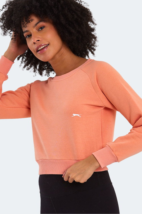 Slazenger KAITO IN Kadın Crop Pudra Sweatshırt
