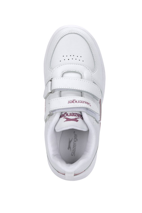Slazenger KALIPSO F Kız Çocuk Cırtlı Beyaz / Pembe Günlük Spor Ayakkabısı