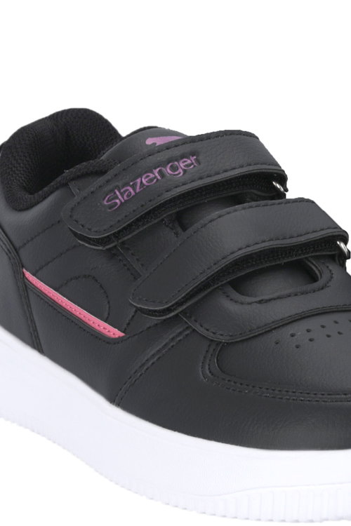 Slazenger KALIPSO F Kız Çocuk Cırtlı Siyah / Fuşya Günlük Spor Ayakkabısı