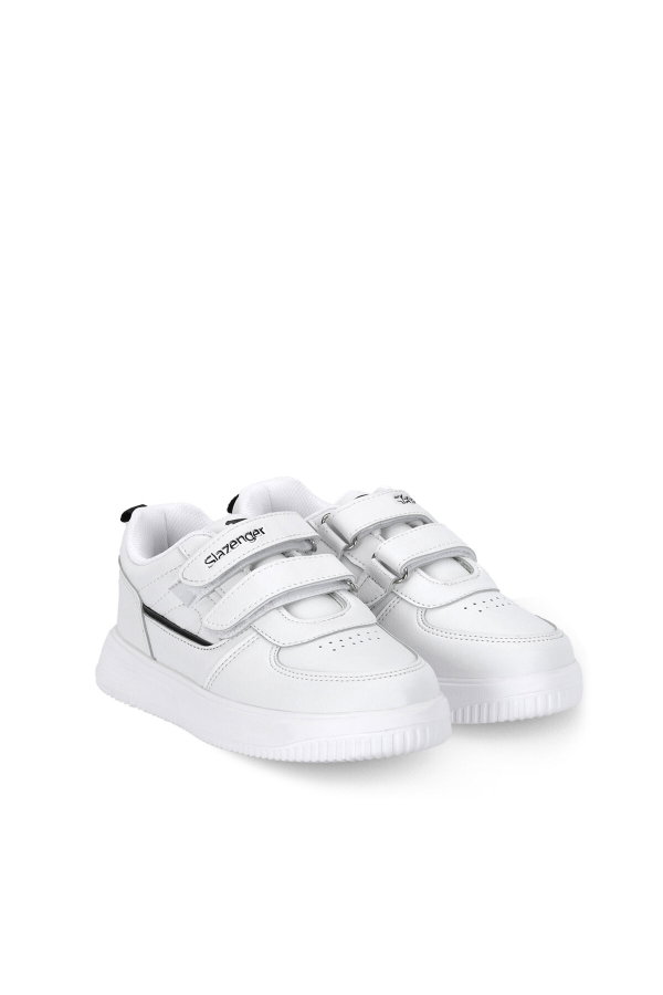 Slazenger KALIPSO F Unisex Çocuk Cırtlı Beyaz / Siyah Günlük Spor Ayakkabısı