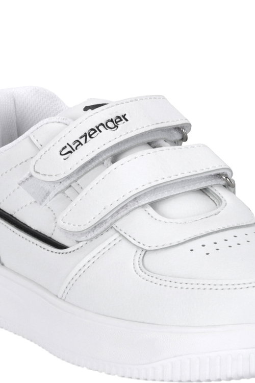 Slazenger KALIPSO F Unisex Çocuk Cırtlı Beyaz / Siyah Günlük Spor Ayakkabısı
