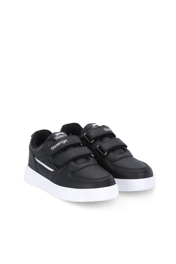 Slazenger KALIPSO F Unisex Çocuk Cırtlı Siyah / Beyaz Günlük Spor Ayakkabısı