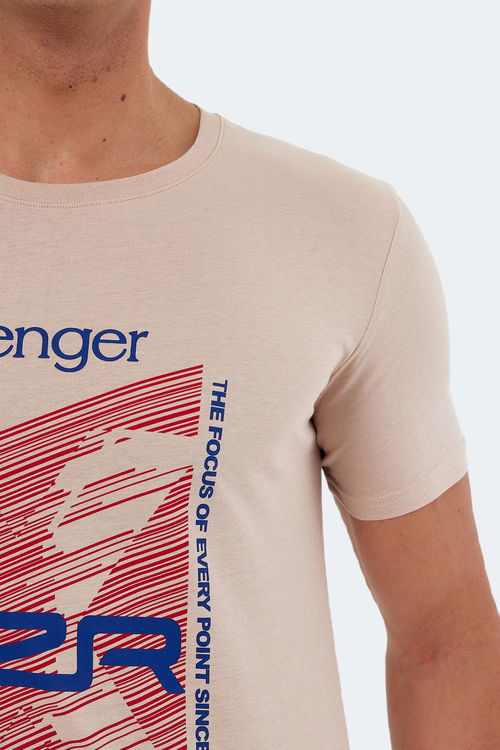 Slazenger KALJU Erkek Kısa Kol T-Shirt Bej