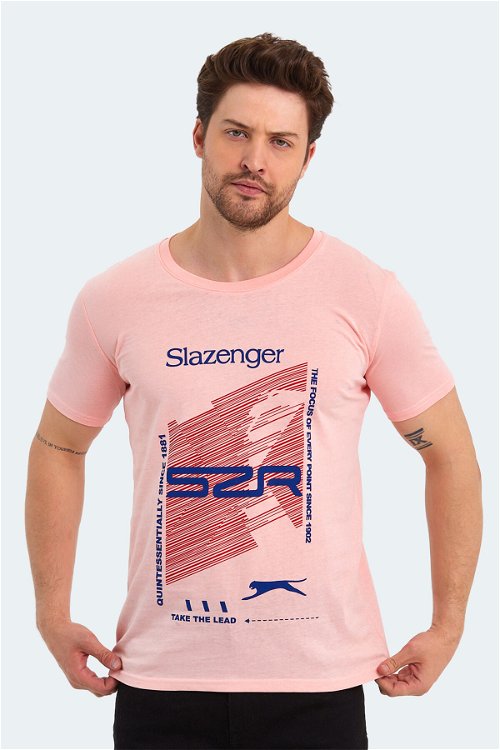 Slazenger KALJU Erkek Kısa Kol T-Shirt Somon