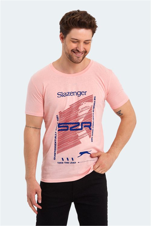 Slazenger KALJU Erkek Kısa Kol T-Shirt Somon