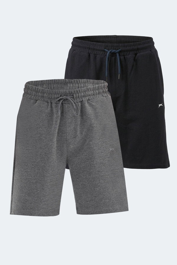 Slazenger KALLIE 2 Lİ SET Erkek Lacivert - Koyu Gri Şort