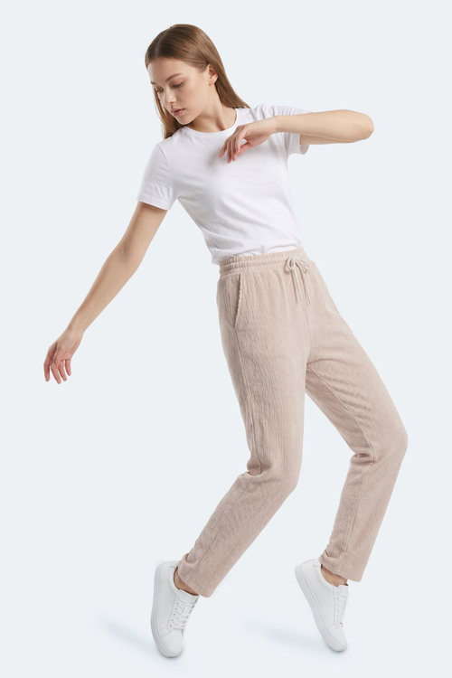 Slazenger KAMON Kadın Bej Eşofman Altı