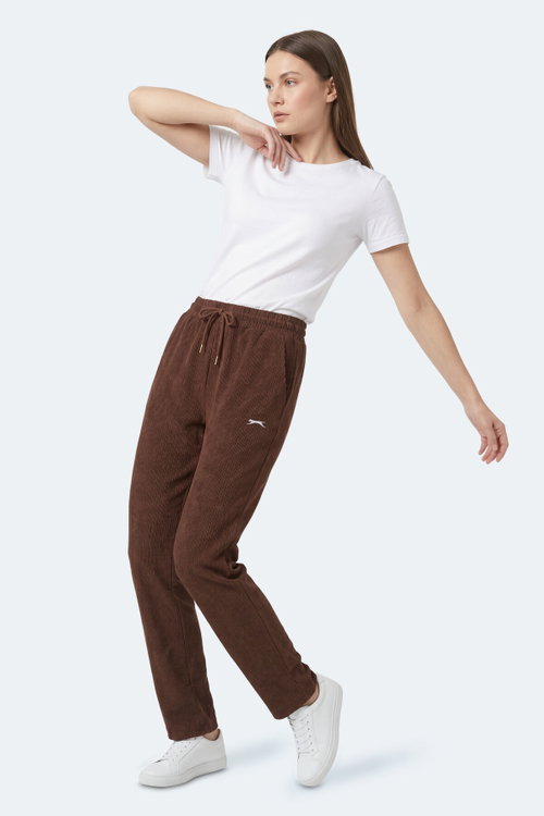 Slazenger KAMON Kadın Kahve Eşofman Altı