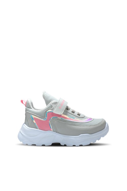 Slazenger KANON I Sneaker Kız Çocuk Ayakkabı Gri / Pembe