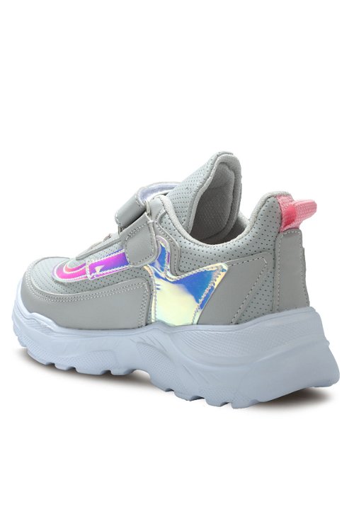 Slazenger KANON I Sneaker Kız Çocuk Ayakkabı Gri / Pembe