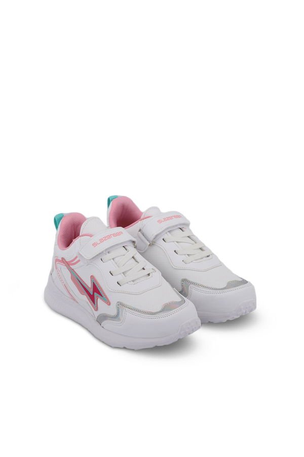 KAOR KTN Kız Çocuk Sneaker Ayakkabı Beyaz / Pembe