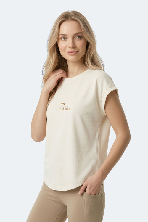 Slazenger KAPA Kadın Ekru Tişört