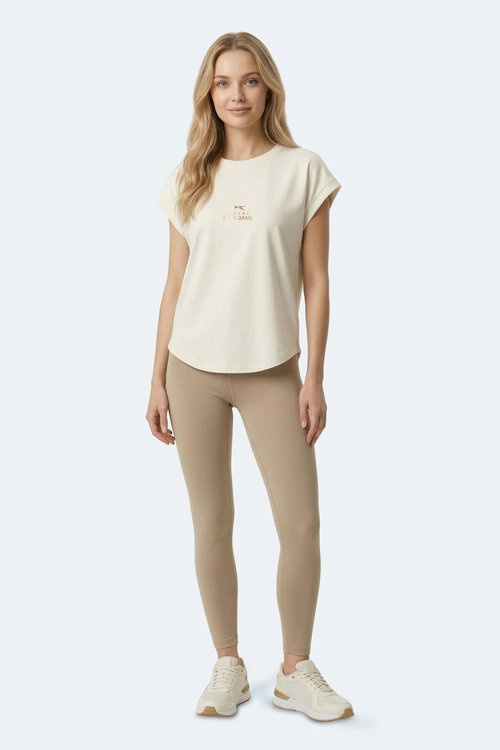 Slazenger KAPA Kadın Ekru Tişört