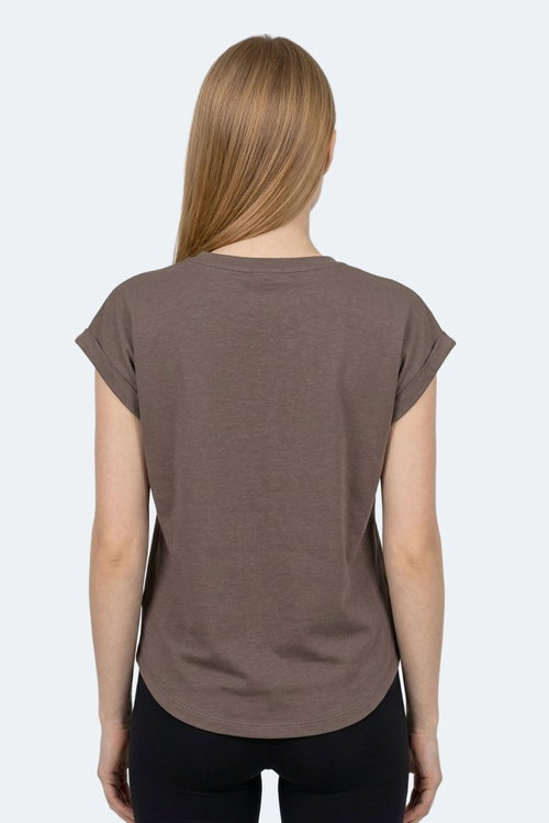 Slazenger KAPA Kadın Kahve Tişört