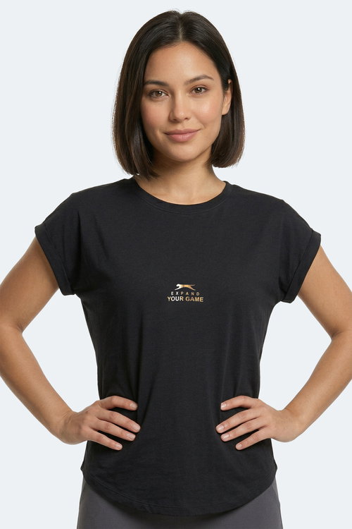 Slazenger KAPA Kadın Siyah Tişört