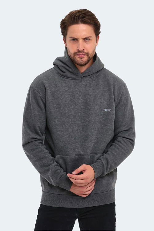 Slazenger KAPENA Erkek Sweatshirt Koyu Gri