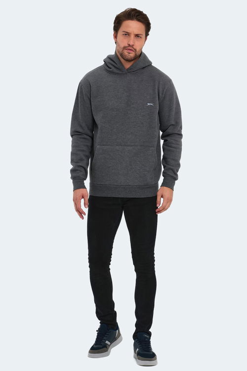 Slazenger KAPENA Erkek Sweatshirt Koyu Gri