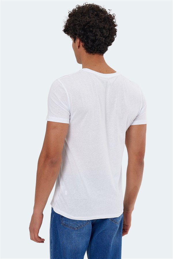 Slazenger KAREL Erkek Kısa Kol T-Shirt Beyaz