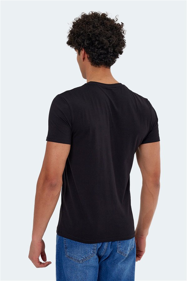 KAREL Erkek Kısa Kollu T-Shirt Siyah