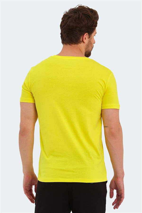 KAREL Erkek Kısa Kollu T-Shirt Açık Sarı