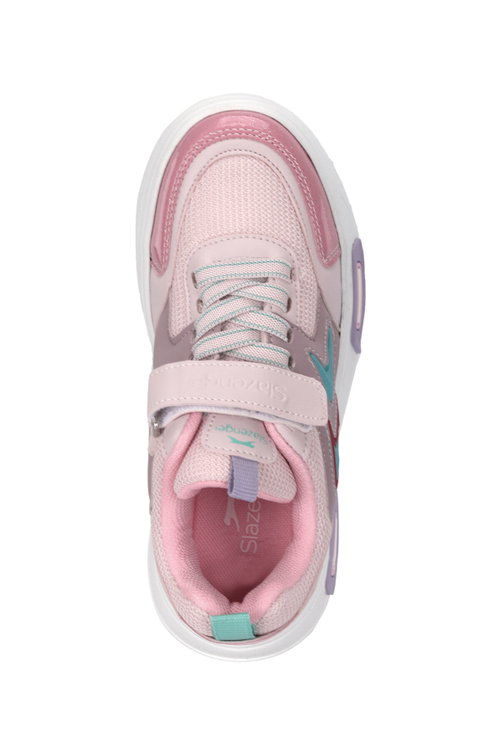 Slazenger KARETTA I Kız Çocuk Cırt Cırtlı Mor / Pembe Günlük Spor Ayakkabısı