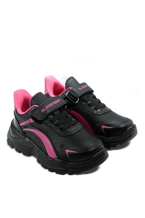 Slazenger KARISSA I Sneaker Kız Çocuk Ayakkabı Siyah / Fuşya