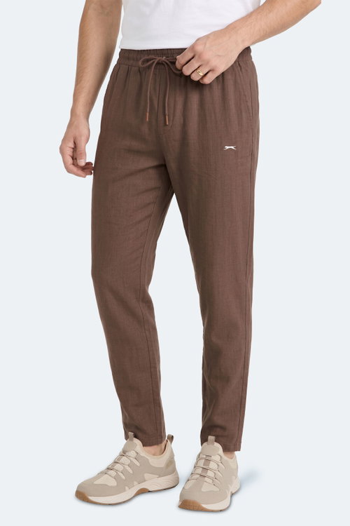 Slazenger KARMELA Erkek Cepli Kahve Pantolon