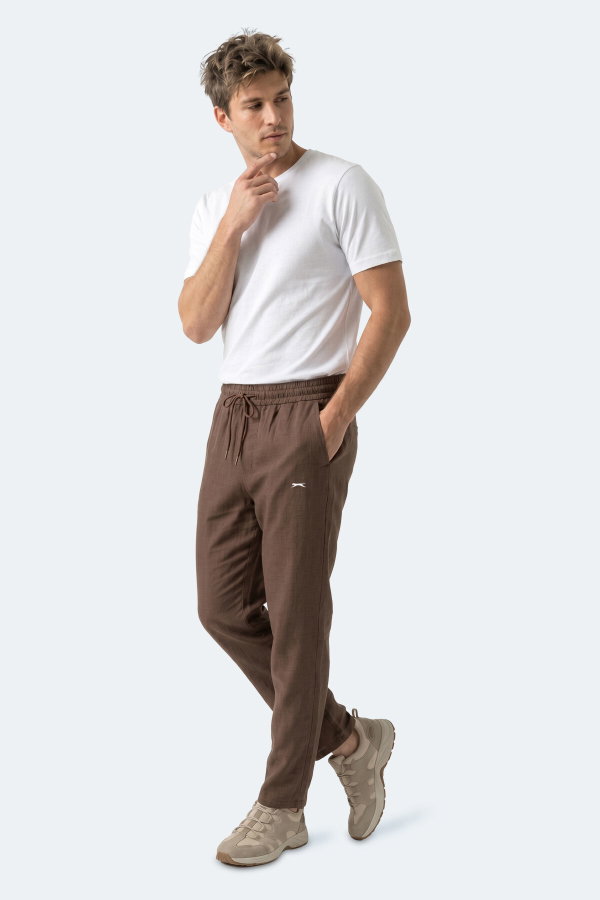 Slazenger KARMELA Erkek Cepli Kahve Pantolon