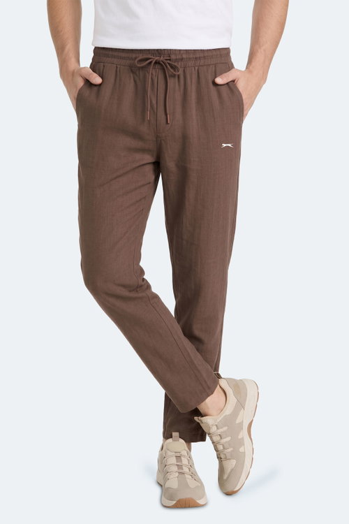 Slazenger KARMELA Erkek Cepli Kahve Pantolon