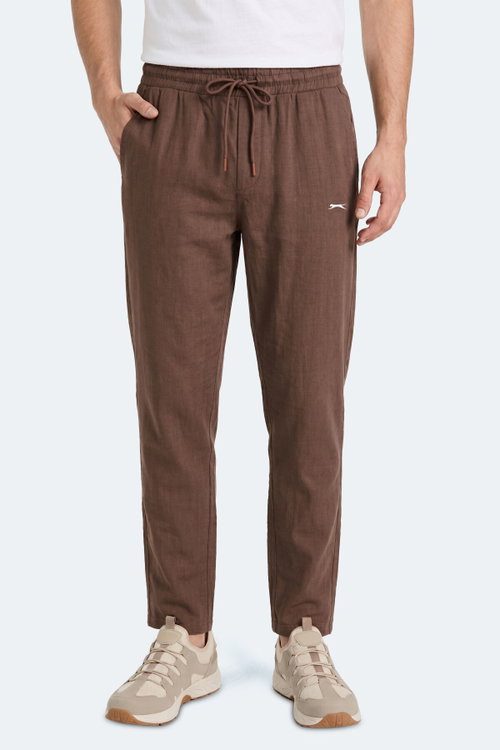 Slazenger KARMELA Erkek Cepli Kahve Pantolon