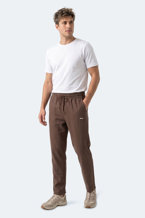 Slazenger KARMELA Erkek Cepli Kahve Pantolon
