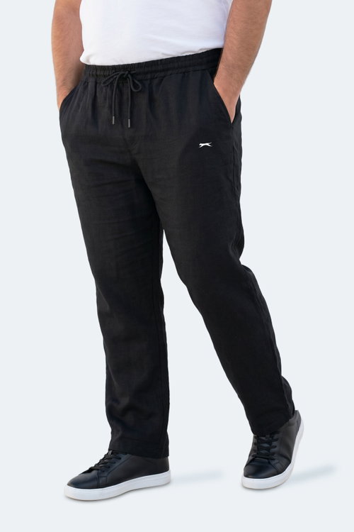 Slazenger KARMELA JMB. Erkek Büyük Beden Siyah Eşofman Altı