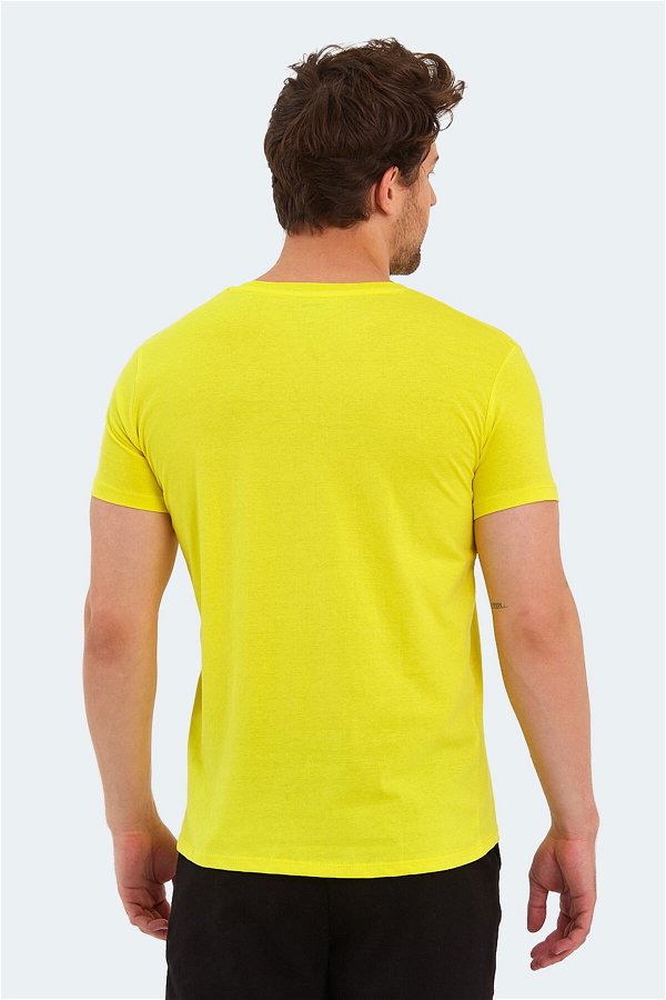 KARNEN Erkek Kısa Kollu T-Shirt Açık Sarı