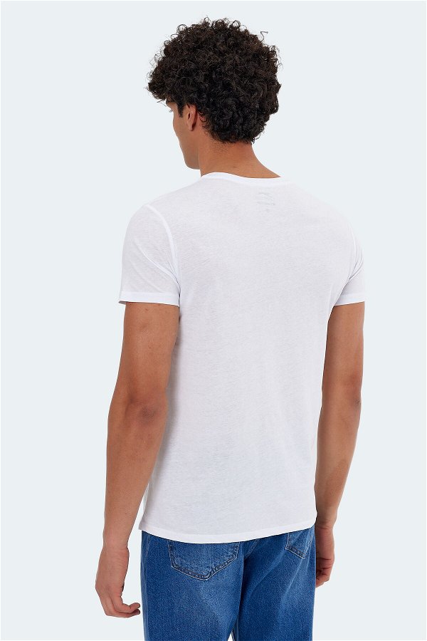 Slazenger KARNEN Erkek T-Shirt Beyaz