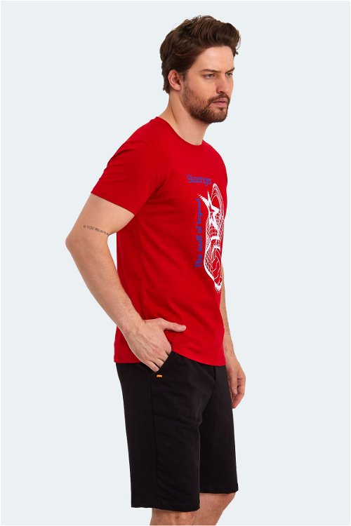 Slazenger KARNEN Erkek T-Shirt Kırmızı