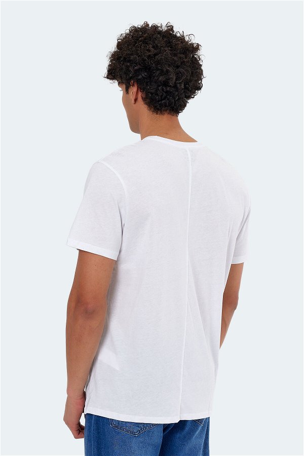 Slazenger KARNEN OVER Erkek Kısa Kol T-Shirt Beyaz