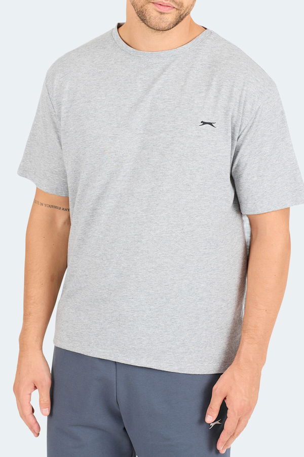 Slazenger KARNEN Oversize Erkek Gri Tişört