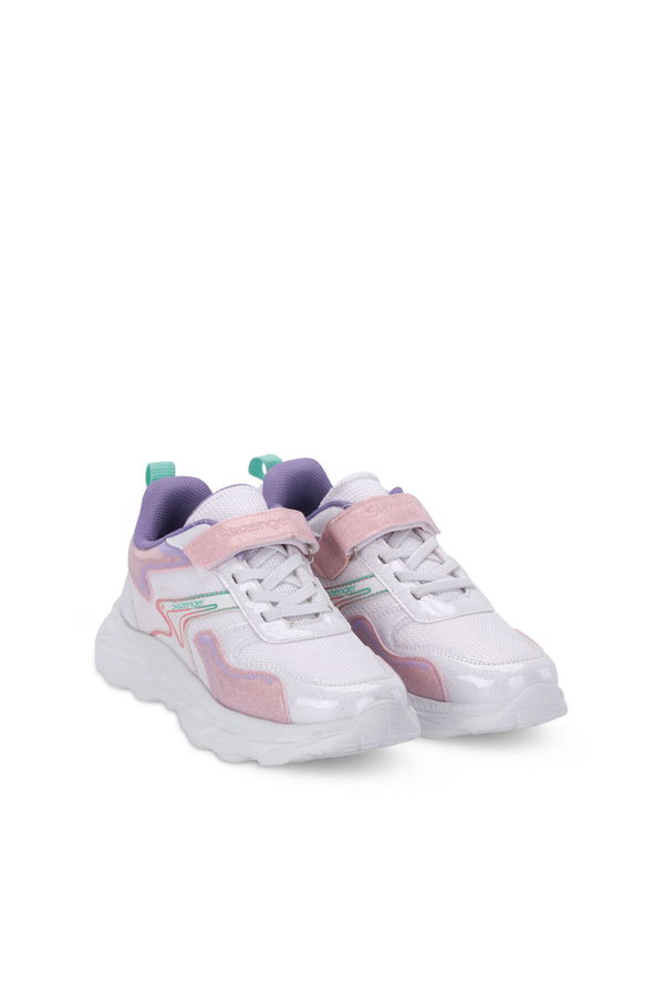 Slazenger KAROLIS Kız Çocuk Beyaz / Pembe Günlük Spor Ayakkabısı