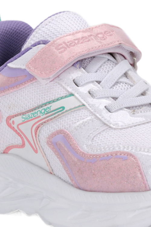 Slazenger KAROLIS Kız Çocuk Beyaz / Pembe Günlük Spor Ayakkabısı