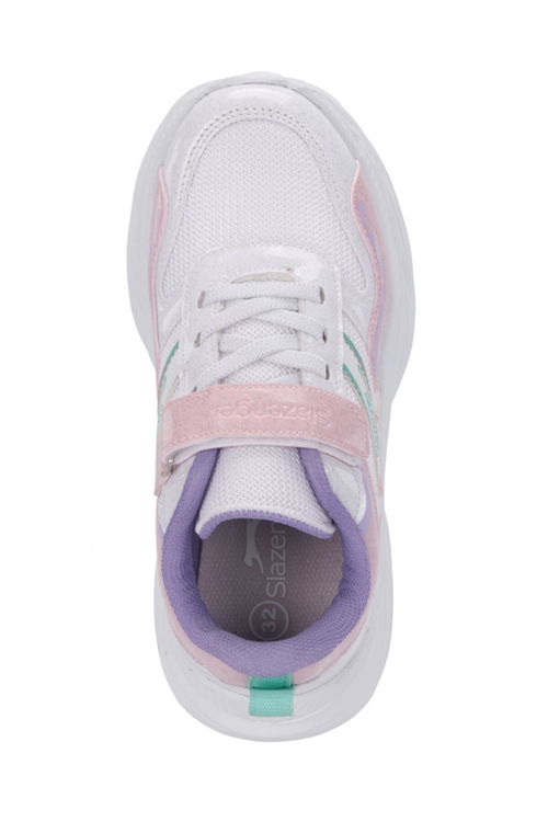 Slazenger KAROLIS Kız Çocuk Beyaz / Pembe Günlük Spor Ayakkabısı