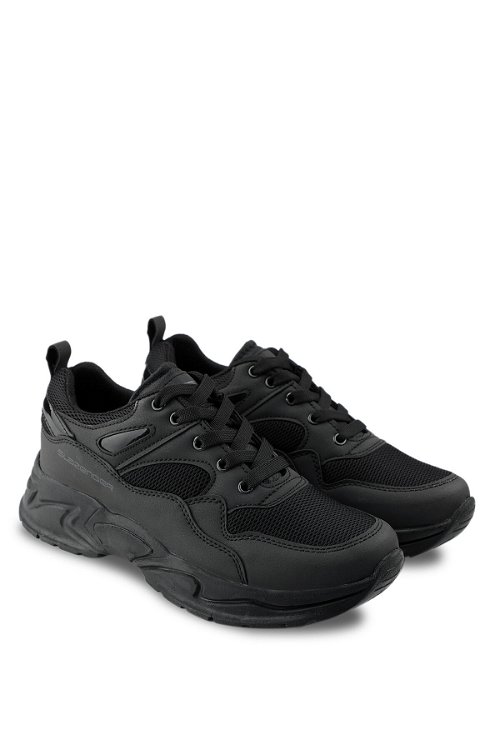 Slazenger KARPOS I Sneaker Kadın Ayakkabı Siyah / Siyah