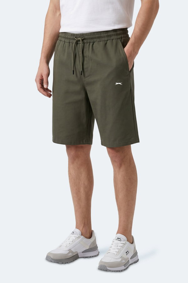 Slazenger KASEY Erkek Pamuklu Haki Şort