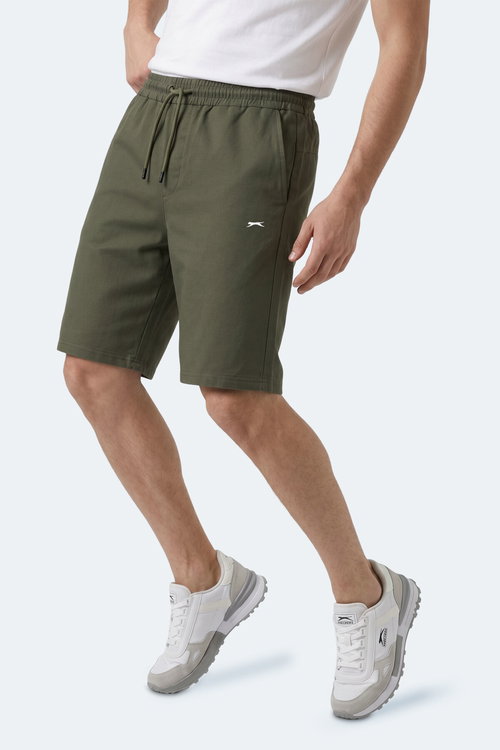 Slazenger KASEY Erkek Pamuklu Haki Şort
