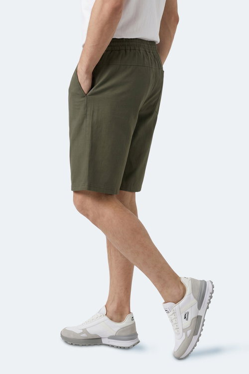 Slazenger KASEY Erkek Pamuklu Haki Şort