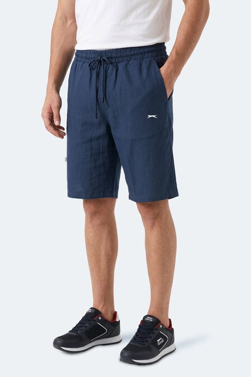 Slazenger KASEY Erkek Pamuklu Indigo Şort