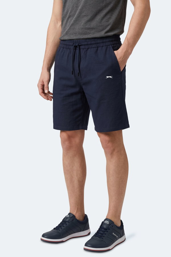 Slazenger KASEY Erkek Pamuklu Lacivert Şort