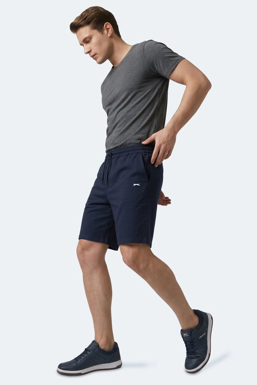 Slazenger KASEY Erkek Pamuklu Lacivert Şort