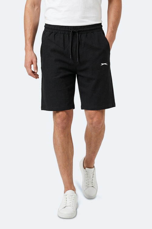 Slazenger KASEY Erkek Pamuklu Siyah Şort