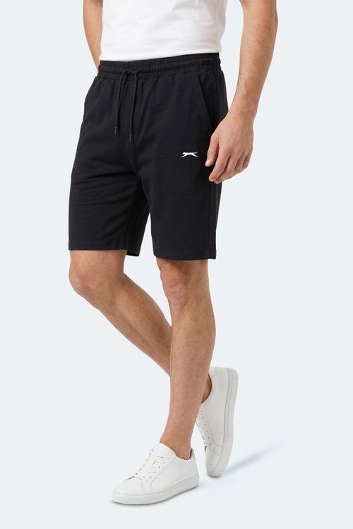 Slazenger KASEY Erkek Pamuklu Siyah Şort